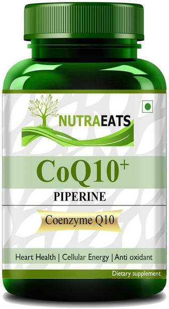 NutraEats Coenzyme Q10 ,COQ10 100mg High Absorption with Piperine & DHA Advanced