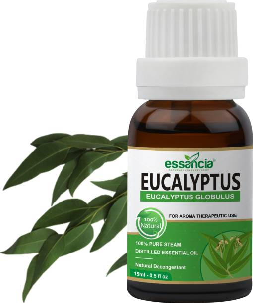 essancia Eucalyptus Essential Oil for Hair, Beard, Skin, Face, Clear Breathing, Muscle Pain and Aromatherapy. 100% Pure, Natural, Undiluted and Therapeutic Grade Essential Oil