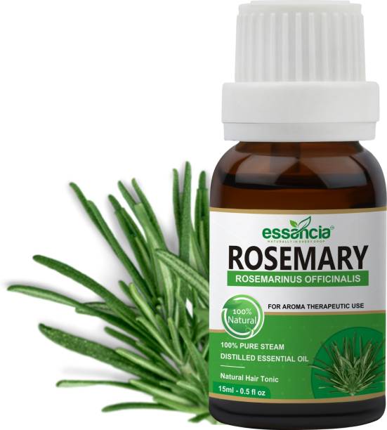 essancia Rosemary Essential Oil For Hair Growth, Skin Care, Body, and Aromatherapy - Topical for Thin Hair, Oily Skin. 100% Pure, Natural, Undiluted and Therapeutic Grade Essential Oil
