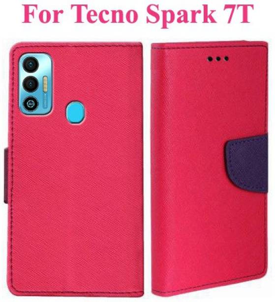 Mehsoos Flip Cover for Tecno Spark 7, Tecno Spark 7T