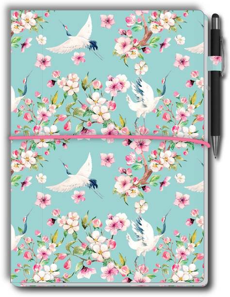 Nourish Nouirsh Large Memo Pad with Sticky Notes, Pen & 1 Extra Pad A4 Memo Pad Ruled and Unruled 50 Pages