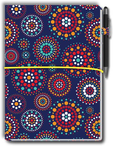 Nourish Nouirsh Large Memo Pad with Sticky Notes, Pen & 1 Extra Pad A7 Memo Pad Ruled and Unruled 50 Pages