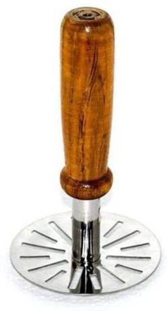 ओमोर्टेक्स Heavy Wooden Handle Potato & bhaji मैशर रसोई उपकरण सेट