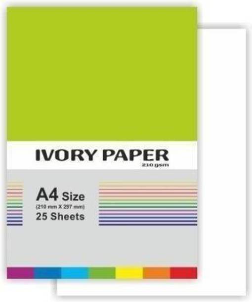 ROYALSHOP A4-25 IVORY PAPER UNRULED A4 210 gsm Watercolor Paper