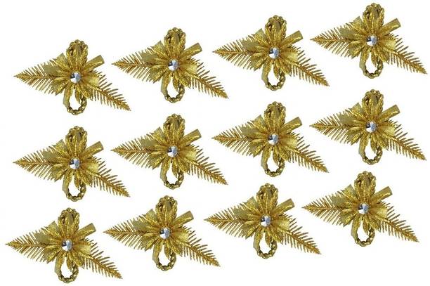 De-Ultimate Set of 2 Pkt Golden Artificial Flowers (6 Pcs in Each Pkt) for Home Birthday Parties Hall Craft Decorations, Wedding Invitation Card Decor, Gift Packing/wrapping, Arts and Craftworks, Flower Making, Diy Project Work and Bouquet Making Gold Sunflower Artificial Flower Gold Sunflower Artificial Flower