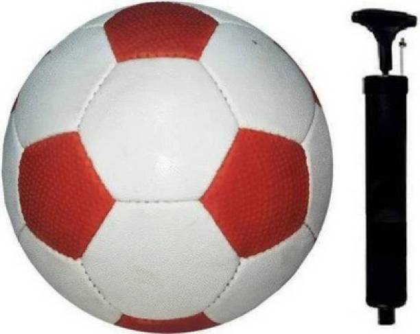 Rockjon Football Red & white with air pump Football - Size: 5