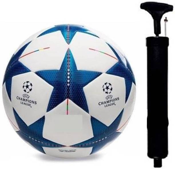 ज़ोज़ोमार्ट COMBO BLUE STAR FOOTBALL WITH AIR PUMP फ़ुटबॉल