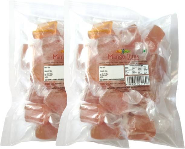 Funtush Mango Bites Mitha Aam Papad 200g Pack of 2 Jelly Beans