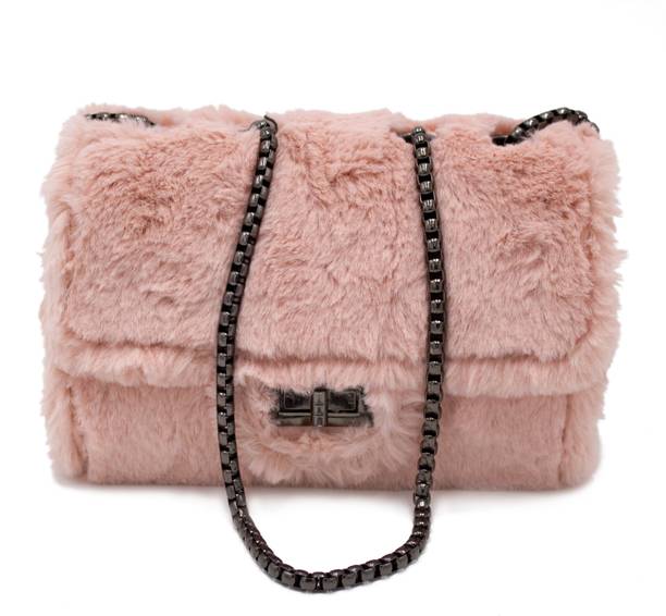 WK- Fur bags Sling Bag Price in India