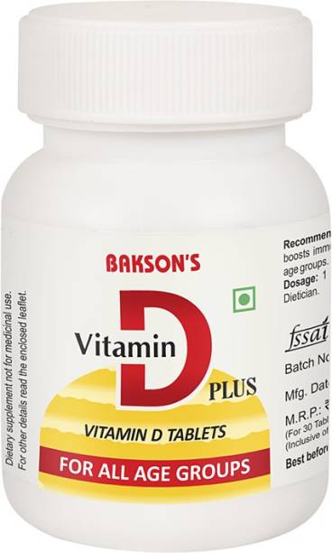 Bakson Vitamin D Plus Nutritional Supplement Tablets