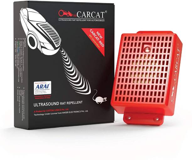 CARCAT RED 4th Gen Ultrasonic rat repellent for cars Ultrasonic Rodent Repellant