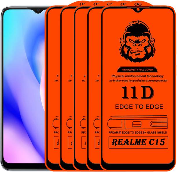 Xester Edge To Edge Tempered Glass for REALME C15