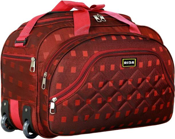RIDA 55 Liters Heavy Dutty Travel Luggage Bag Travel Duffel Bag Red