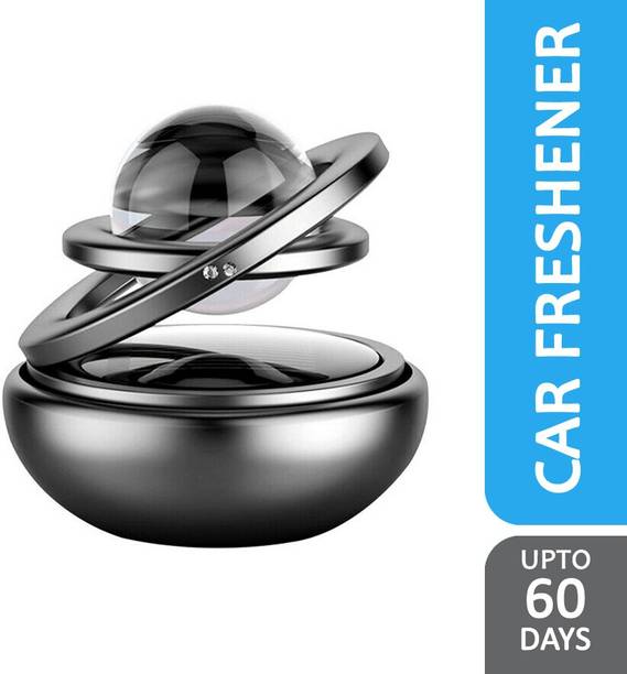 Selifaur Aroma Double Black Ring Solar Energy Car Air Freshener Car Freshener Diffuser Car Air Freshener