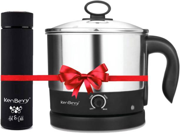 KenBerry Handy Cook 1.5 Ltr + Hot & Cold Bottle Life 500 Ml Electric Kettle