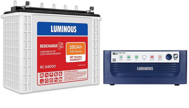 LUMINOUS Eco Watt Neo 900 Inverter_RC 24000 Tubular Inverter Battery