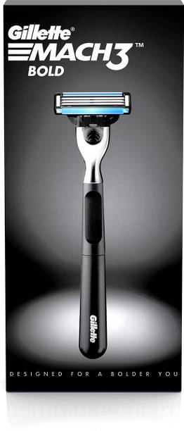 Gillette Mach3 Bold 1 Razor + 1 Cartridge (Mach3s most stylish shaver for men), Men