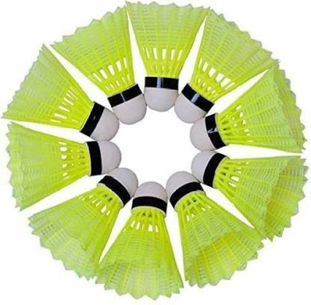 CTC CREATION Advance Quality Badminton Shuttlecock Plastic Shuttle - Green Plastic Shuttle  - Yellow