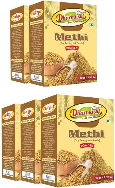 Dharmasut Methi (Dry Fenugreek seeds) Powder 100 gm Pack of 5