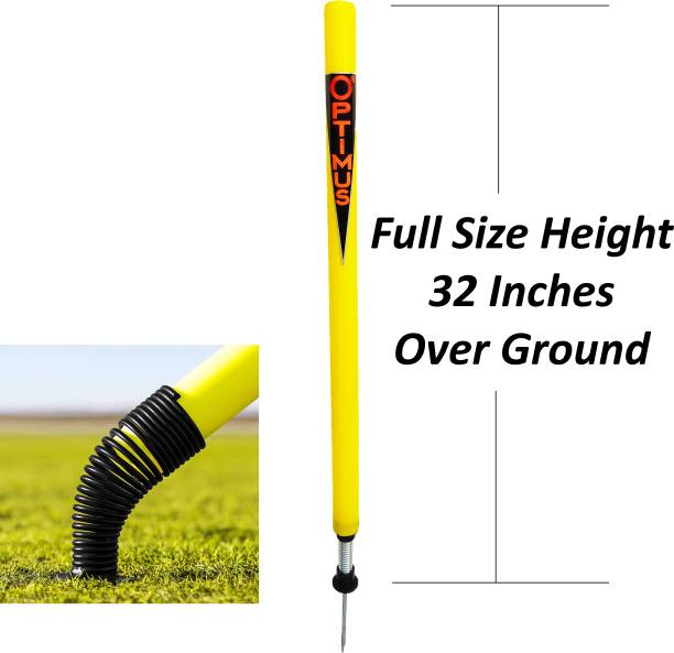 Optimus Cricket Plastic Target Stump Wicket (1 Pc) Flexible Steel Spring & Ground Spike