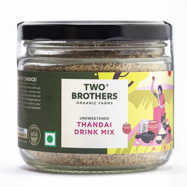 Two Brothers Organic Farms Thandai Powder Instant Milkshake Nutrition Drink