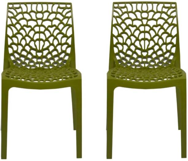 Supreme WEB GREEN SET 2 OF CHAIR FULLY COMFORT nd weight bearing capacity 150 kg outdoor chair. Plastic Outdoor Chair