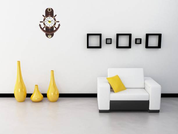 GrabBasket Analog 38 cm X 26 cm Wall Clock