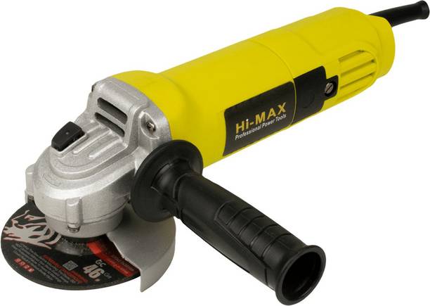 Himax Angle Grinder 4 Inch for cutting discs, abrasive grinding discs, grinding stones, sanding discs, wire brush wheels, core bits, cup wheel, and polishing pads, Angle Grinder