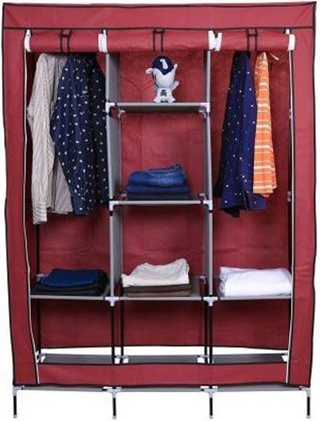 HEAVEN 6+2 Portable Wardrobe for Storage Carbon Steel Collapsible Wardrobe