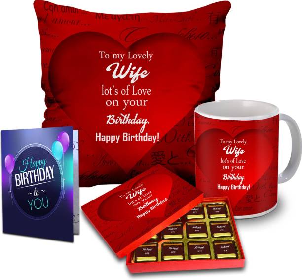 Midiron Gift For Wife Birthday Special| Chocolate Gift Box For Birthday| Chocolate Gift For Wife| Chocolate Birthday Gift Pack| Gift For Wife Birthday Special Combo| Chocolate Gift Pack IZ21GB13N4CDCM16-DTBirthday-17 Ceramic Gift Box