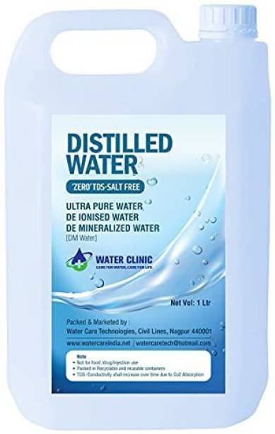 Water Care Ultra Pure Di-Ionised Distilled Water for Battery/Inverter/Medical Equipment's/Chemicals and Cosmetic Formulations (1 Ltr.) Kitchen Cleaner