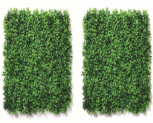 Artsy Artificial small leaves verticle wall grass tile, pack of 1 Artificial Plant