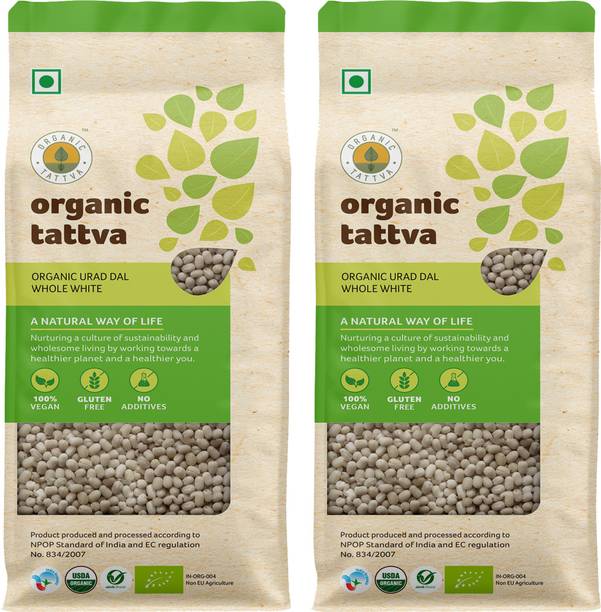 Organic Tattva White Urad Dal (Whole) (Sabut Urad)