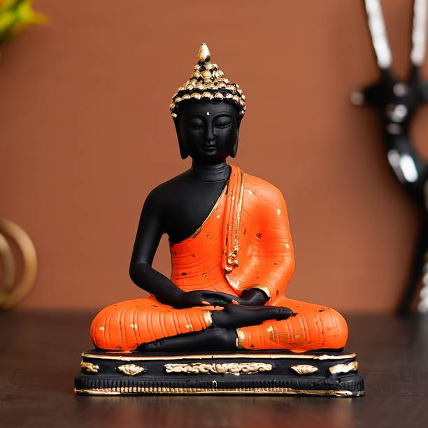 Royalbox Meditating Buddha Statue For Home Decor Idol/Showpiece डेकोरेटिव शोपीस  -  16 cm