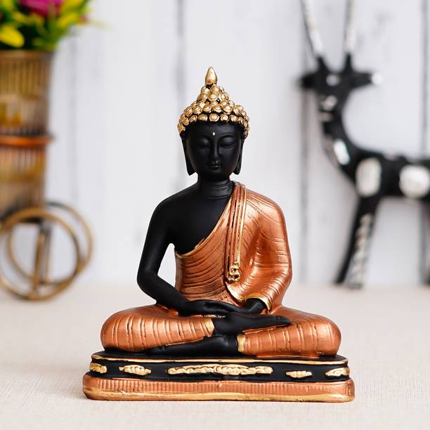Royalbox Meditating Buddha Statue For Home Decor Idol/Showpiece डेकोरेटिव शोपीस  -  16 cm