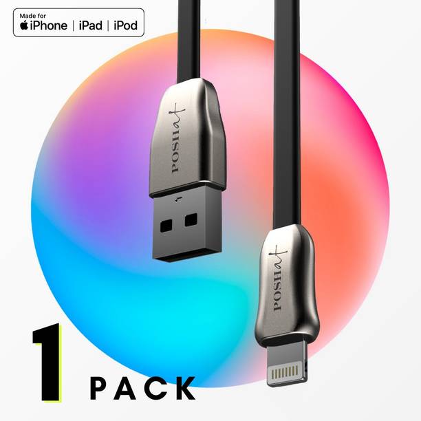 POSHAF Lightning Cable 1 m MFi Certified Original Tough 1m Lightning Cable