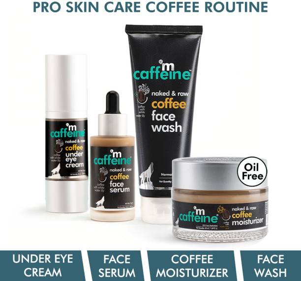MCaffeine Pro Skin Care Coffee Kit - Face Wash, Face Serum, Under Eye Cream & Moisturizer