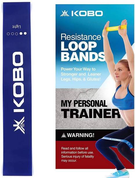 KOBO Resistance Loop Bands Level 2 with Workout Guide Booklet (IMPORTED) Resistance Band