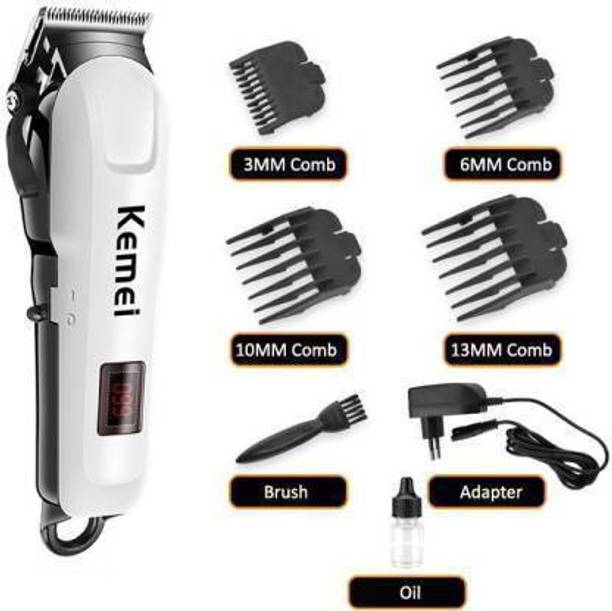 Kemei KM809A Hair Trimmer 120 min  Runtime 4 Length Settings