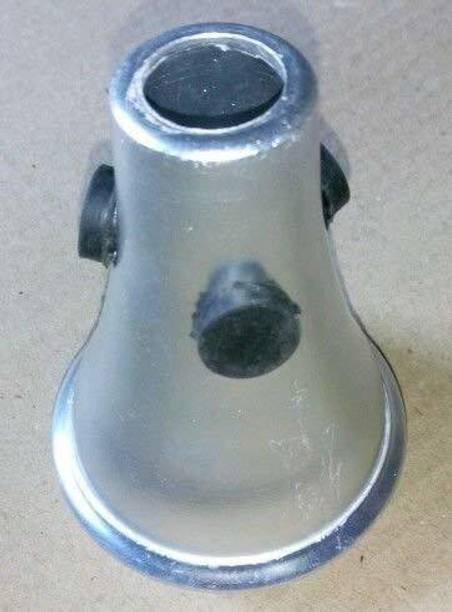 KANHA HUB Trumpet Mute Silver Made For Practice-01 Bb Trumpet