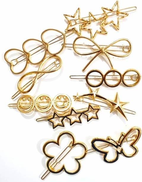 SHREYA-FASHION Hair clip golden mate pack of 10 pcs Hair Clip
