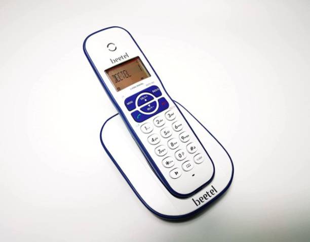 Beetel X73Blue/White Cordless Landline Phone with Answering Machine