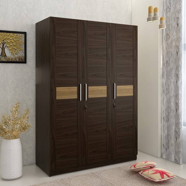 Hometown Engineered Wood 3 Door Wardrobe