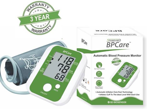 STANDARD BPCare BA4110 Automatic Blood Pressure Monitoring Machine Upper Arm Portable With 3 Years Warranty - Bp Monitor
