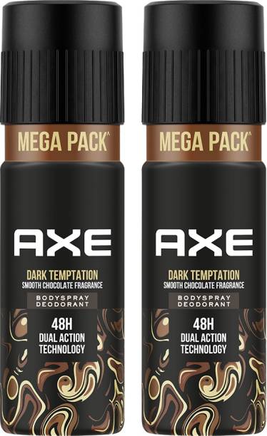 AXE Dark Temptation Long Lasting For Men (Pack of 2) Body Spray  -  For Men
