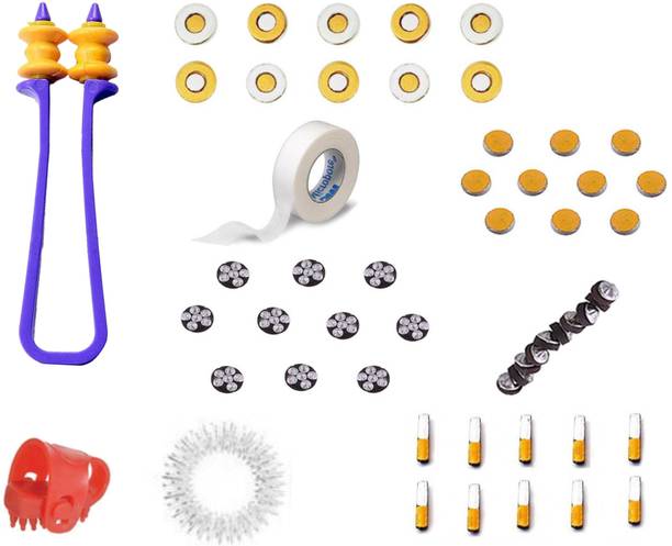 netclub SVGU-0810- 2000 Acupressure Magnetic Therapy Tools Combo of Byol, Chakara, Five Star, Bar & Star Magnets thumb pad, finger massager, sujok ring massager Massager