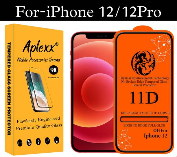 aplexx Edge To Edge Tempered Glass for Apple IPhone 12, Apple IPhone 12 Pro