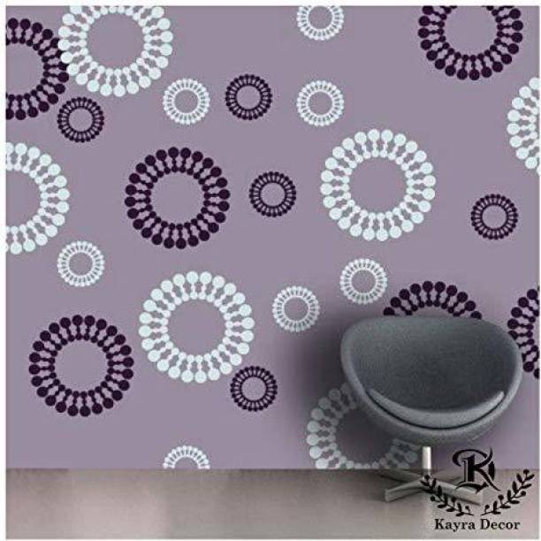 Kayra Decor Circle Wall Design Stencils for Wall Painting for Home Wall Decoration Suitable for Room Decor, Ceiling and Craft (16 inch x 24 inch) (KHS382) KHS382 Wall Arts Stencil