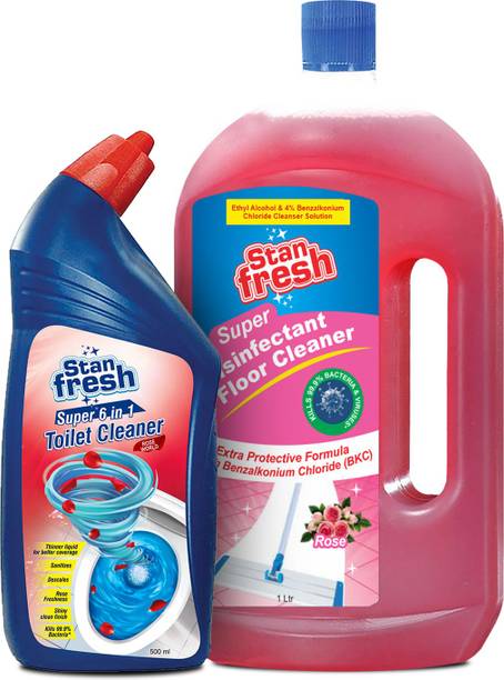 stanfresh disinfectant floor cleaner & toilet cleaner combo pack
