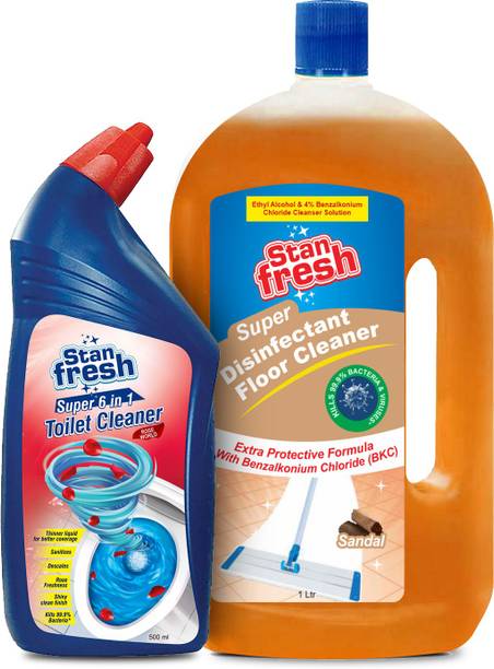 stanfresh disinfectant floor cleaner & toilet cleaner combo pack